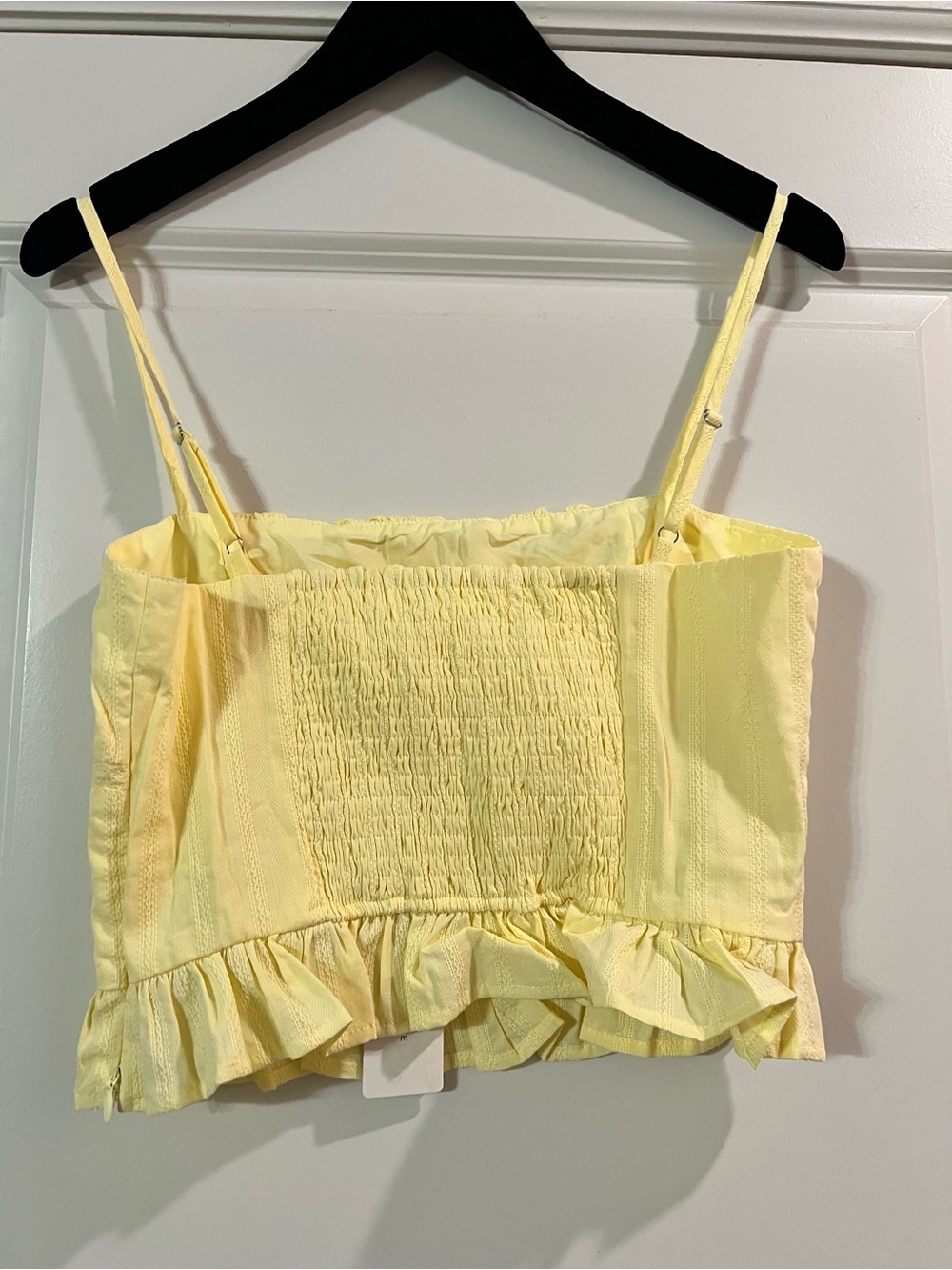 Altar’d State Yellow Embroidered Ruffle Cami Top - Women (TOP ONLY) - Picture 2 of 4